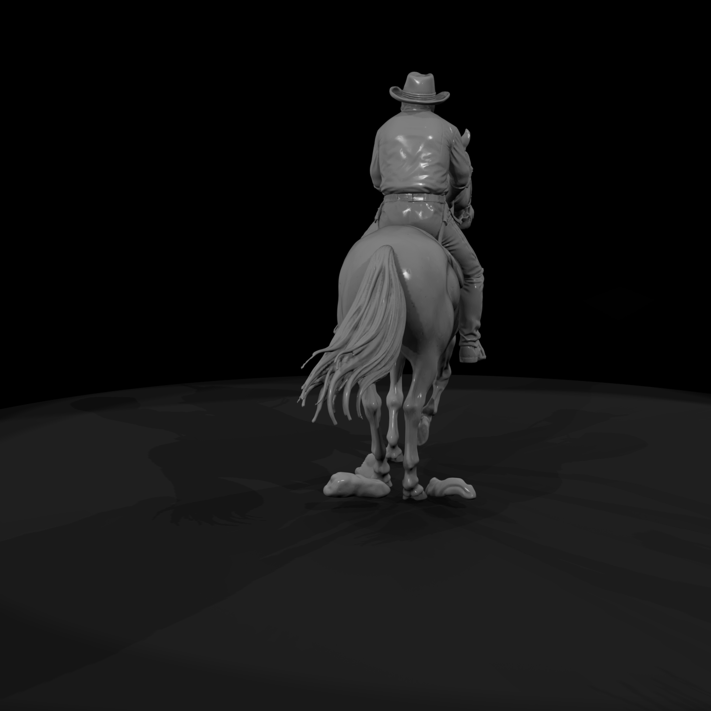 Cowboy on Horse — Mounted ( Compatible)