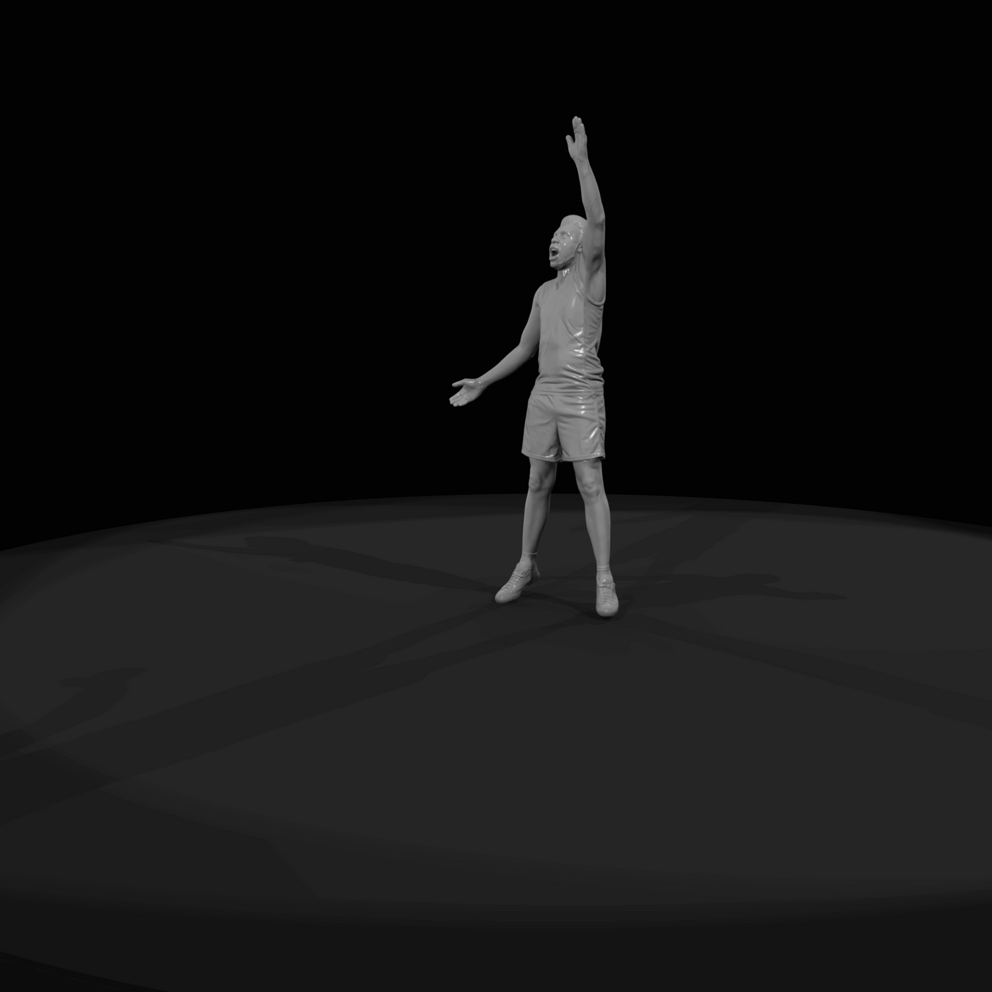 Basketball Player Celebrating