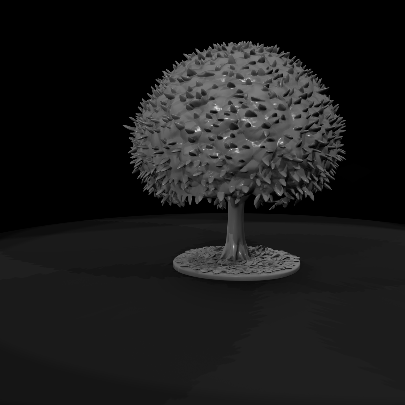 Stylized Spiky Fantasy Tree