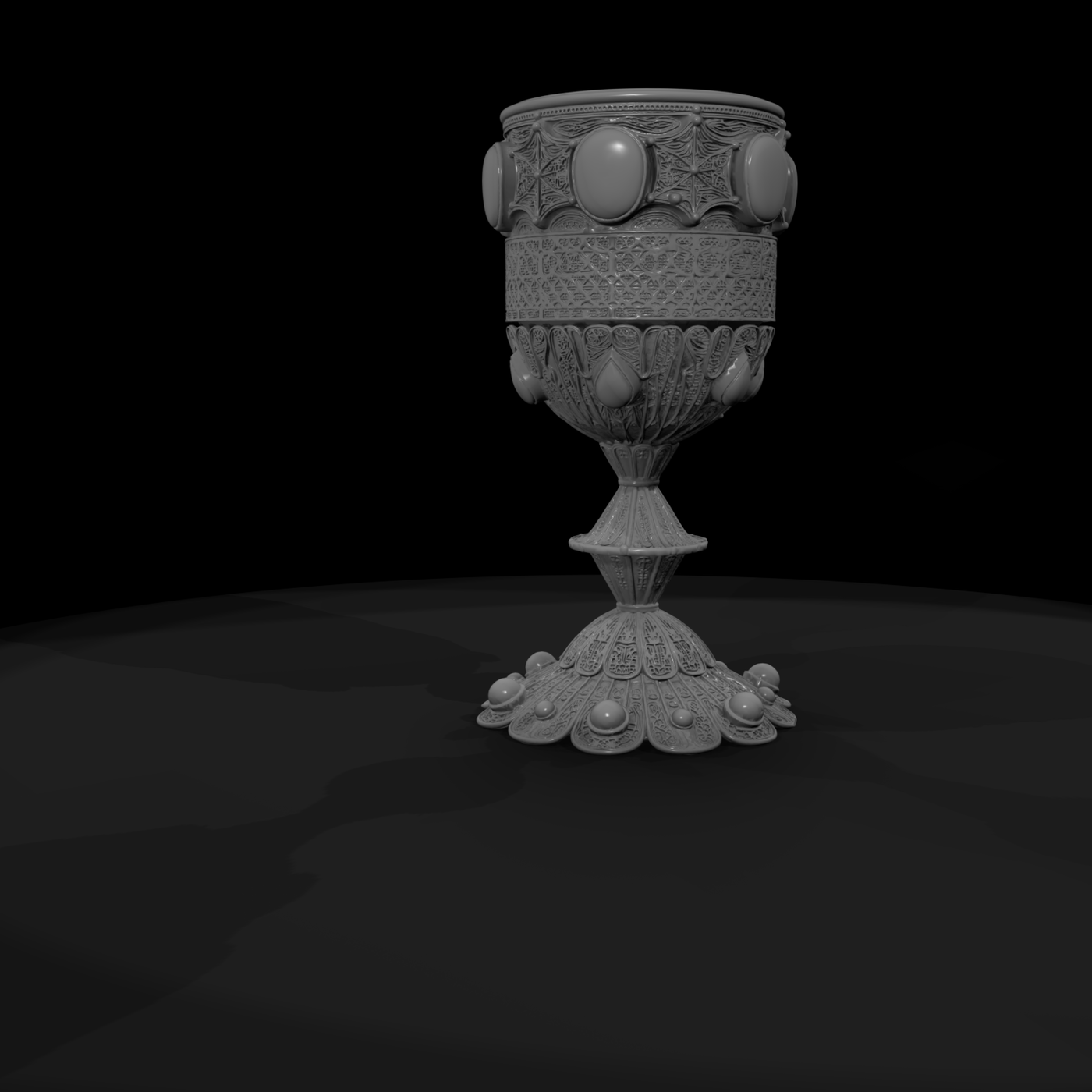 Ornate Filigree Royal Chalice — Fantasy Goblet