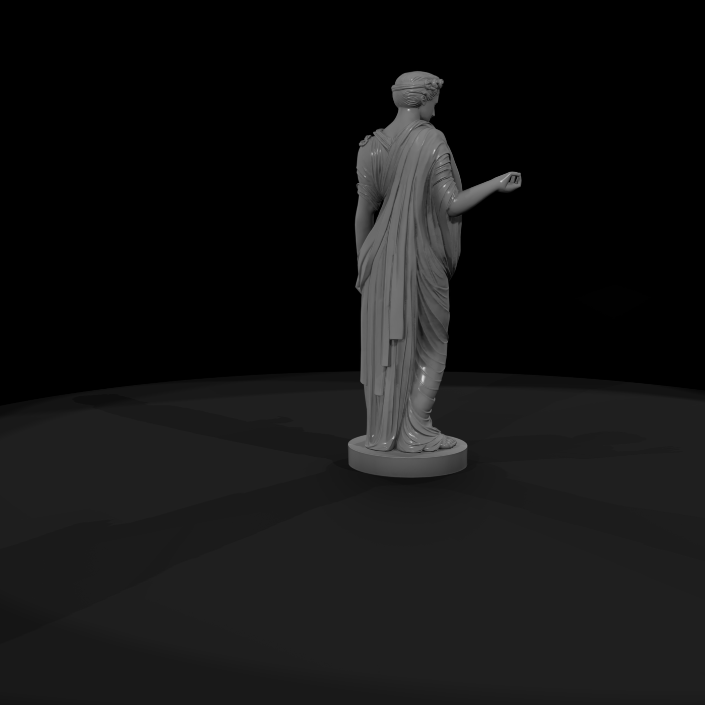 Neoclassical Draped Goddess Statue
