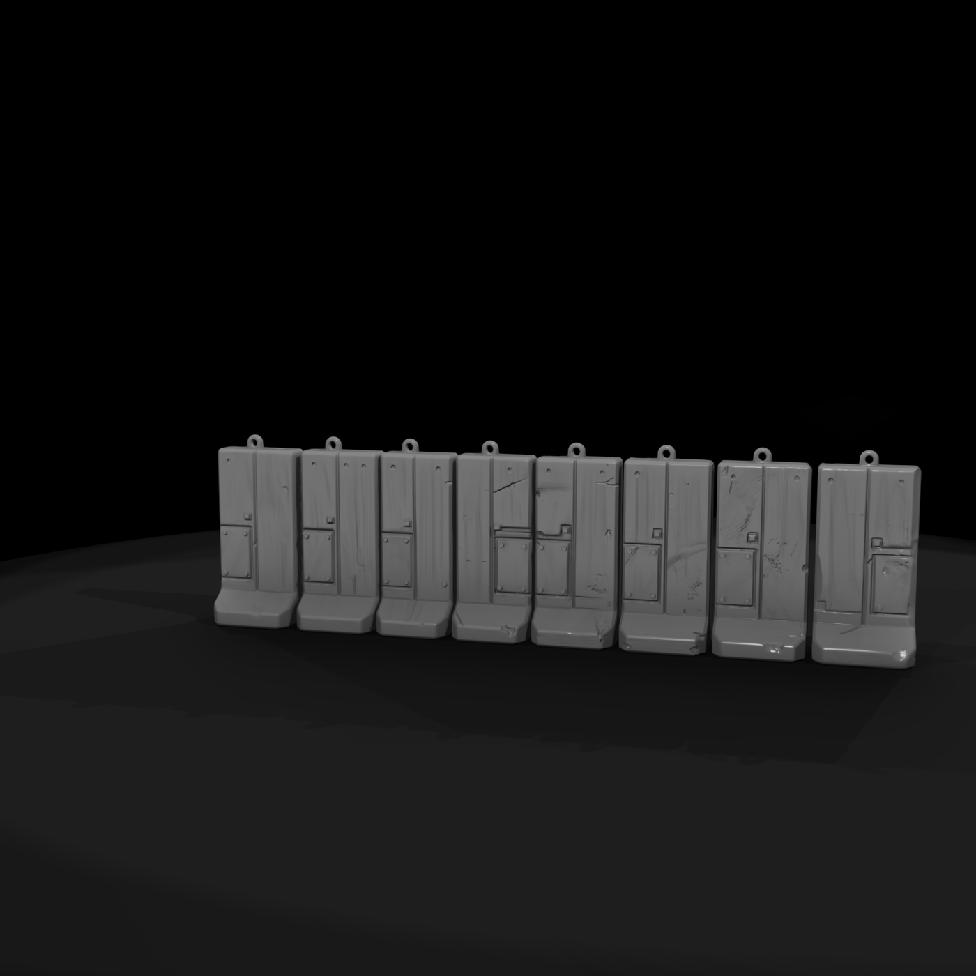 Mil 253 Modern Desert Concrete T Wall Line