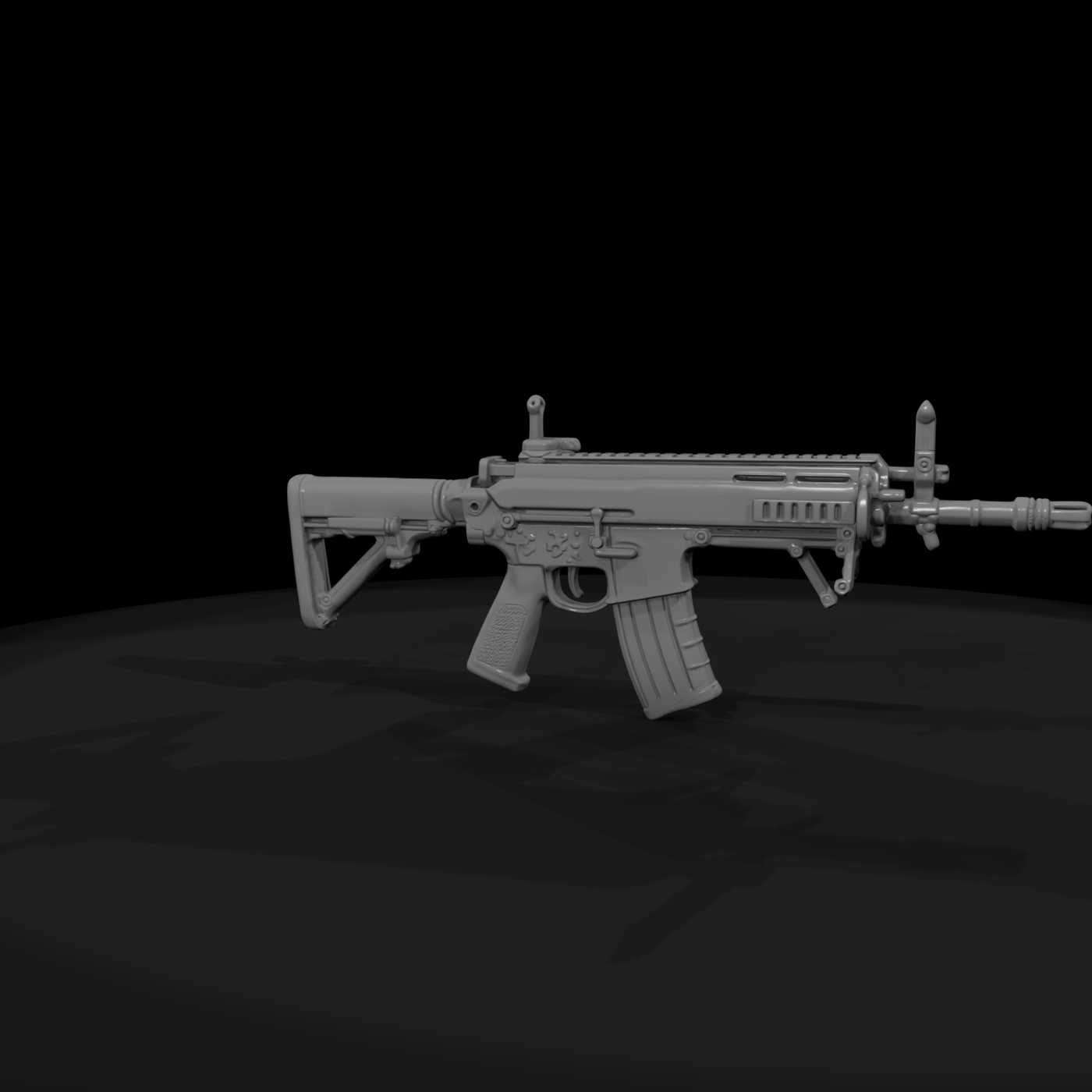 Modern Camo Assault Rifle