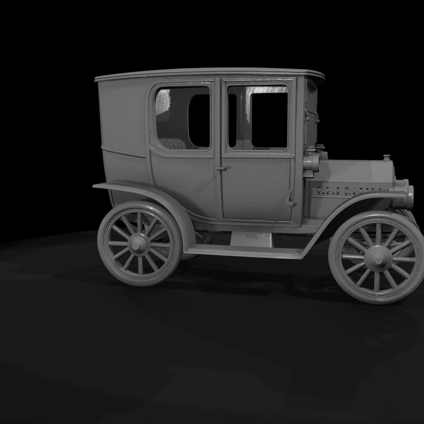Brass-Era Sedan Model — Vintage Car