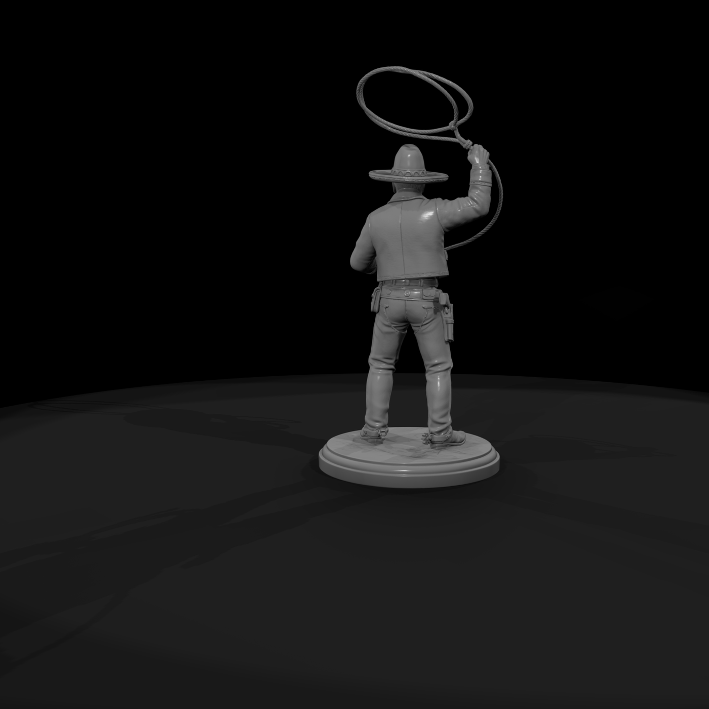 Vaquero Cowboy with Lasso