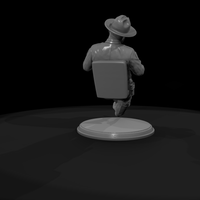 1950s Rural Deputy Dozing in a Chair — thumbnail 8