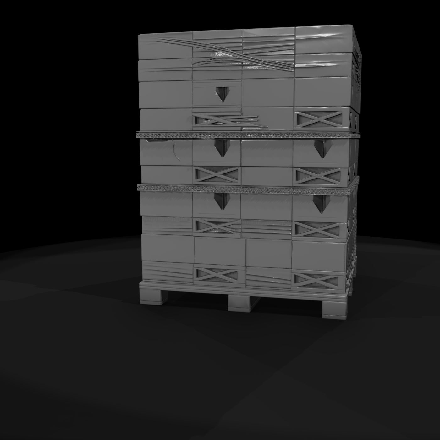 stacked-shipping-crates-on-pallet-688769