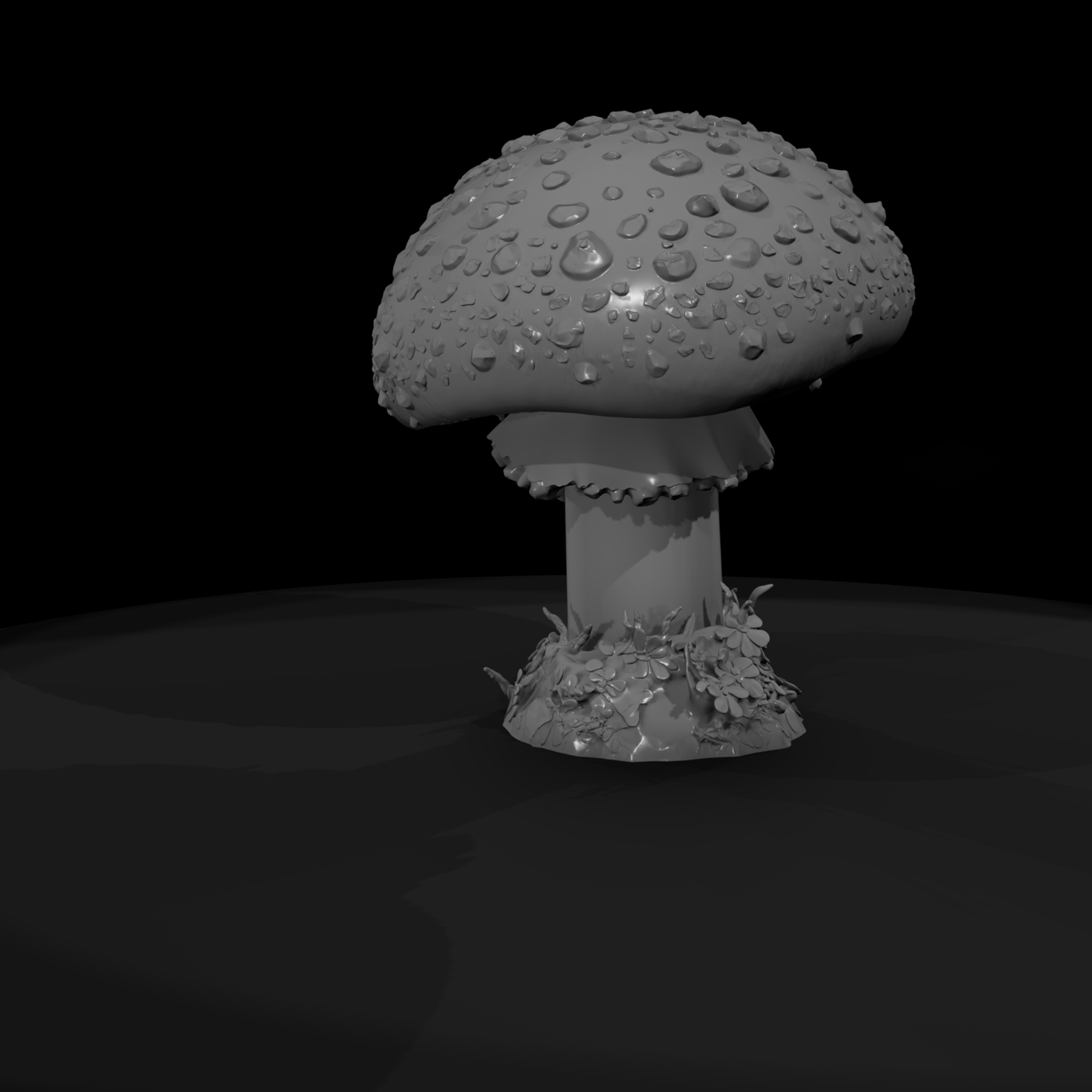 Stylized Fly Agaric Mushroom Sculpture