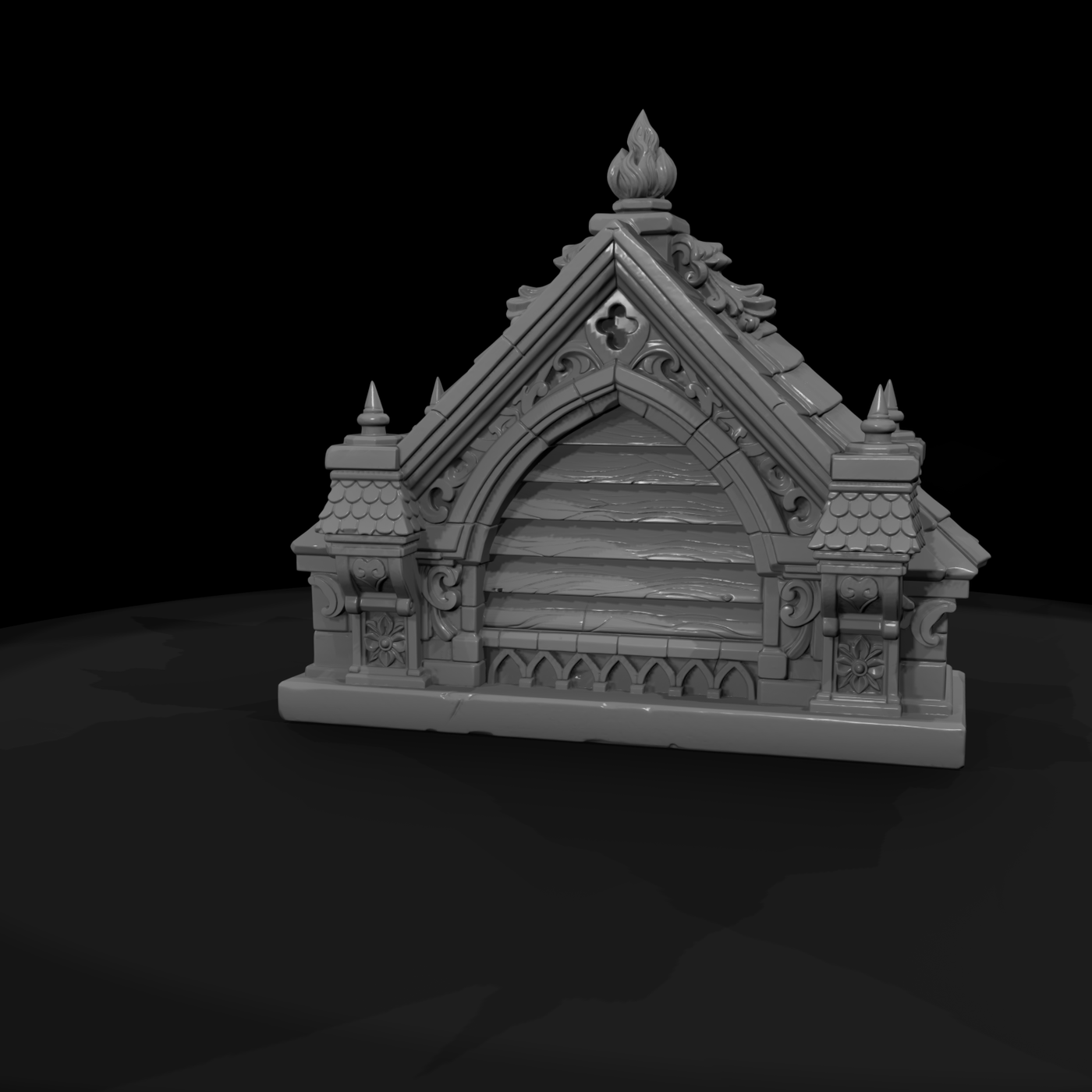 Gothic Gable Vent Ornament