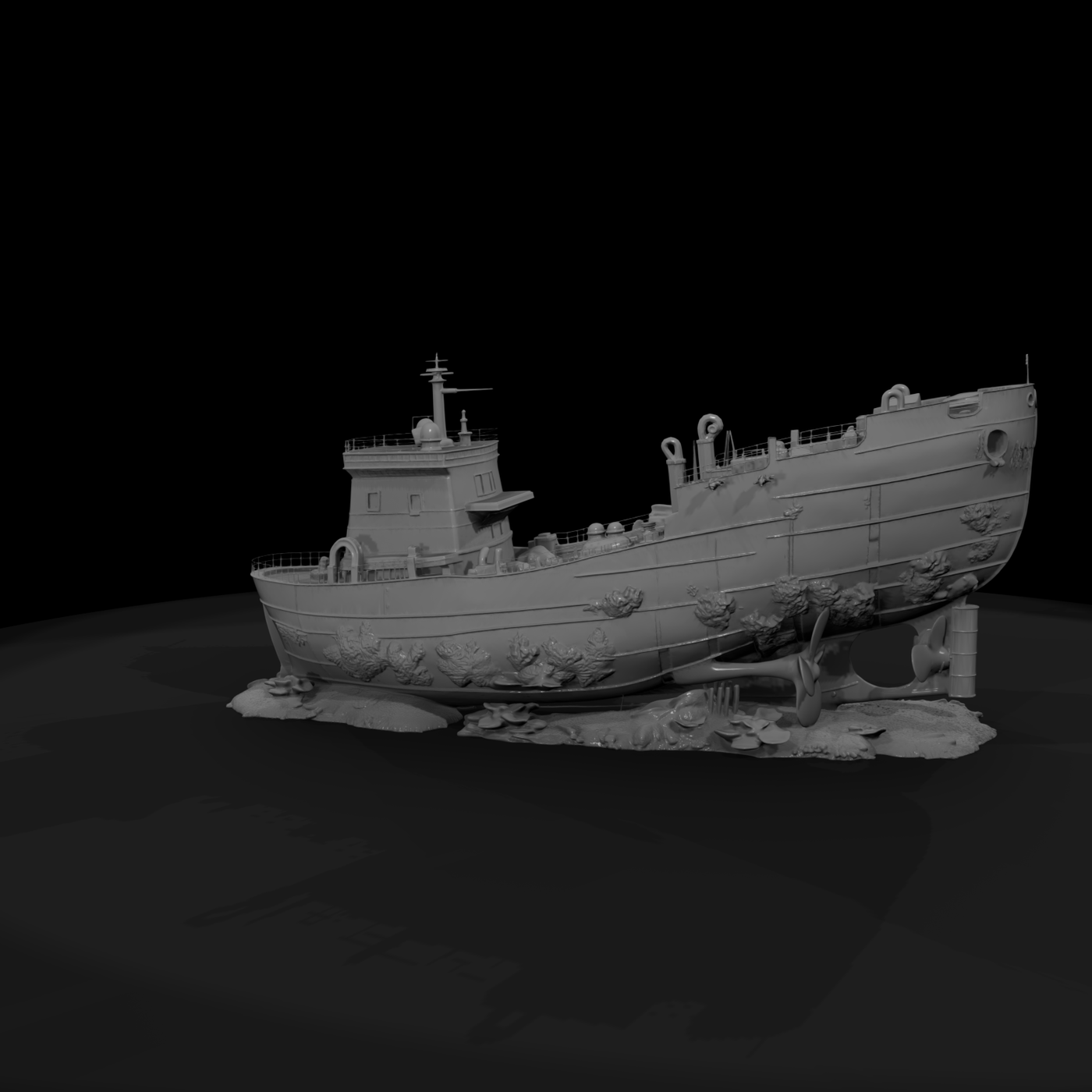 Sunken Naval Shipwreck
