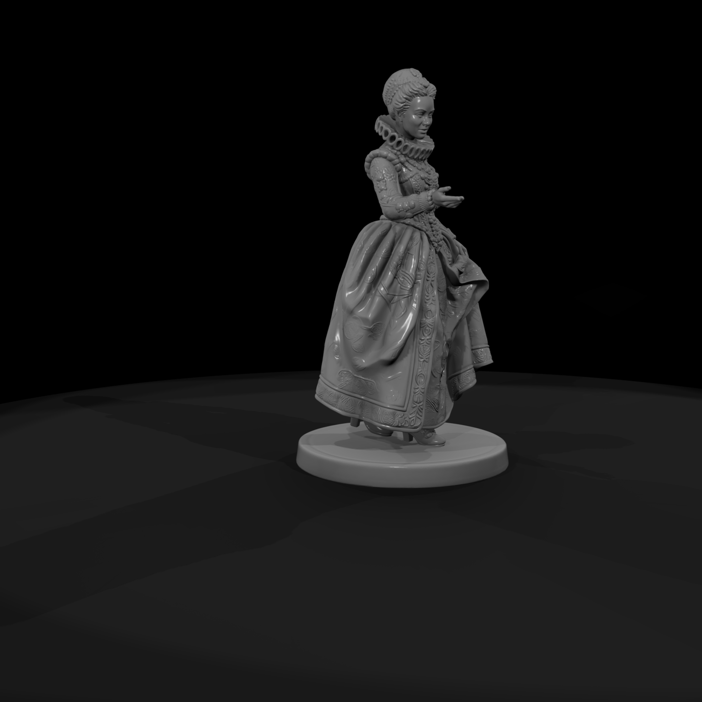 Elizabethan Courtier Lady in a Ruff