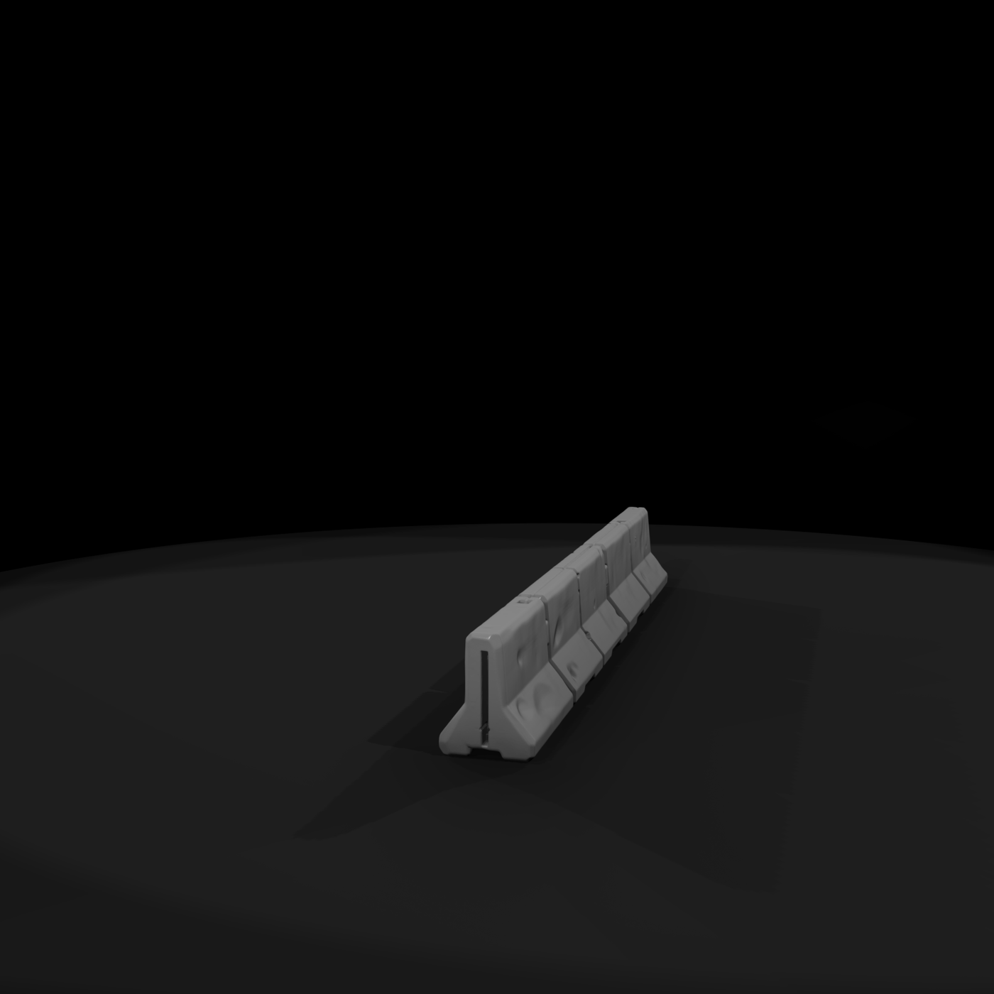 Camouflaged Concrete Jersey Barriers