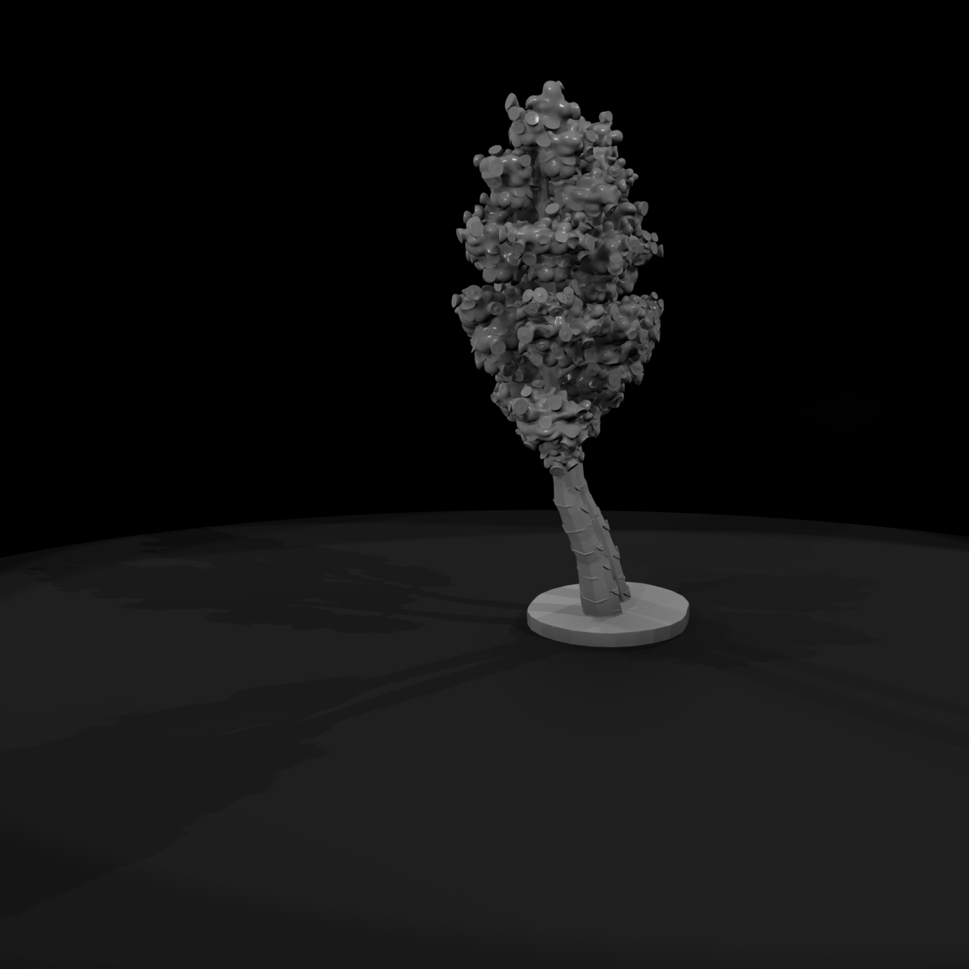 Stylized Twin Birch Tree
