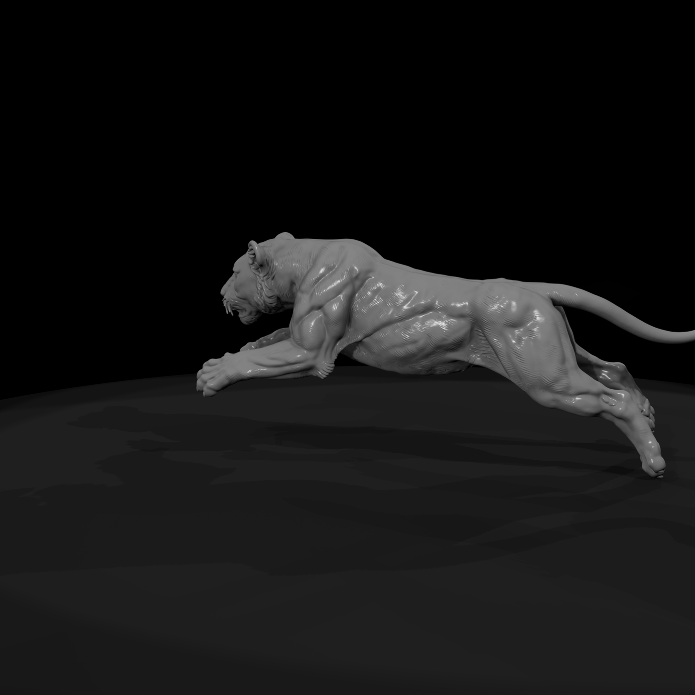 Cir 127 Animal Big Cat Leap