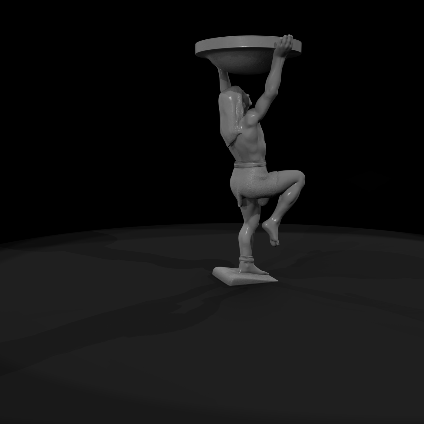 Stylized Atlas Statue — & Railways