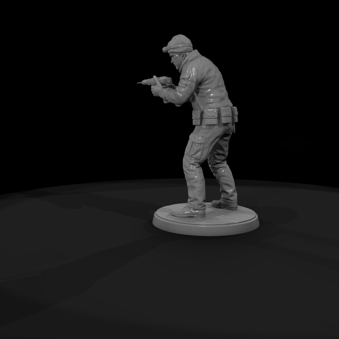 Safecracker Burglar with Drill