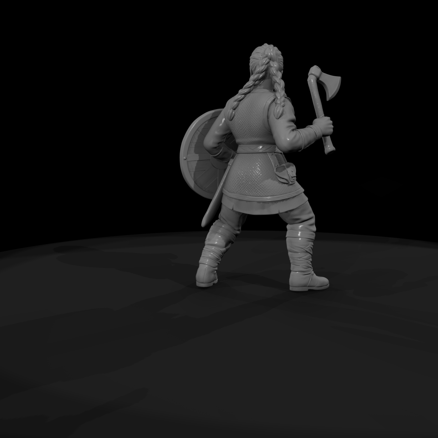 Hist 0210 Viking Shieldmaiden Miniature Figure