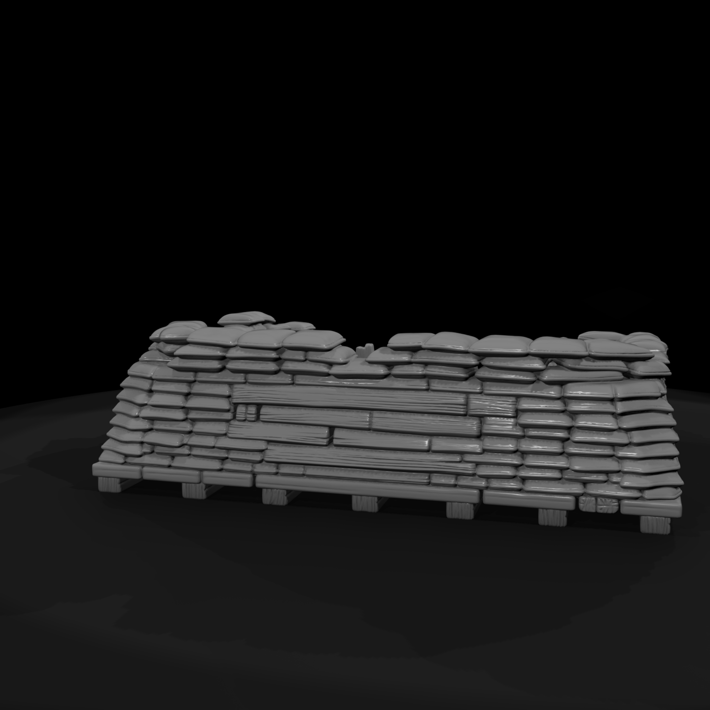 Mil 016 Civil War Sandbag Gun Position