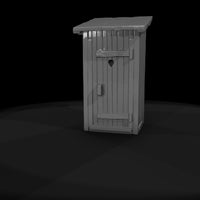 ho-scale-rustic-outhouse-door-panel-with-heart-cutout-383917 — thumbnail 7