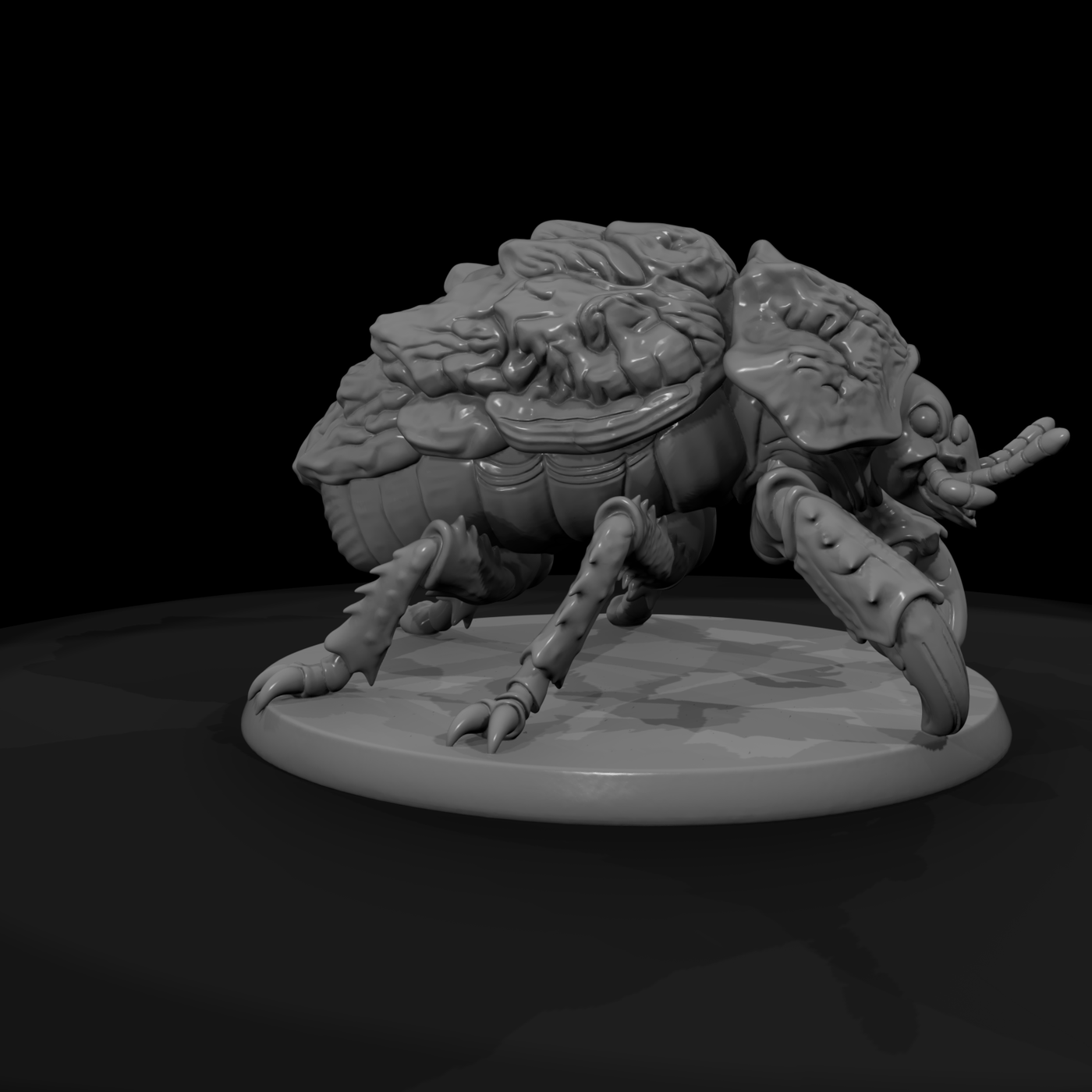 Stylized Fantasy Giant Armored Beetle 3D Miniature