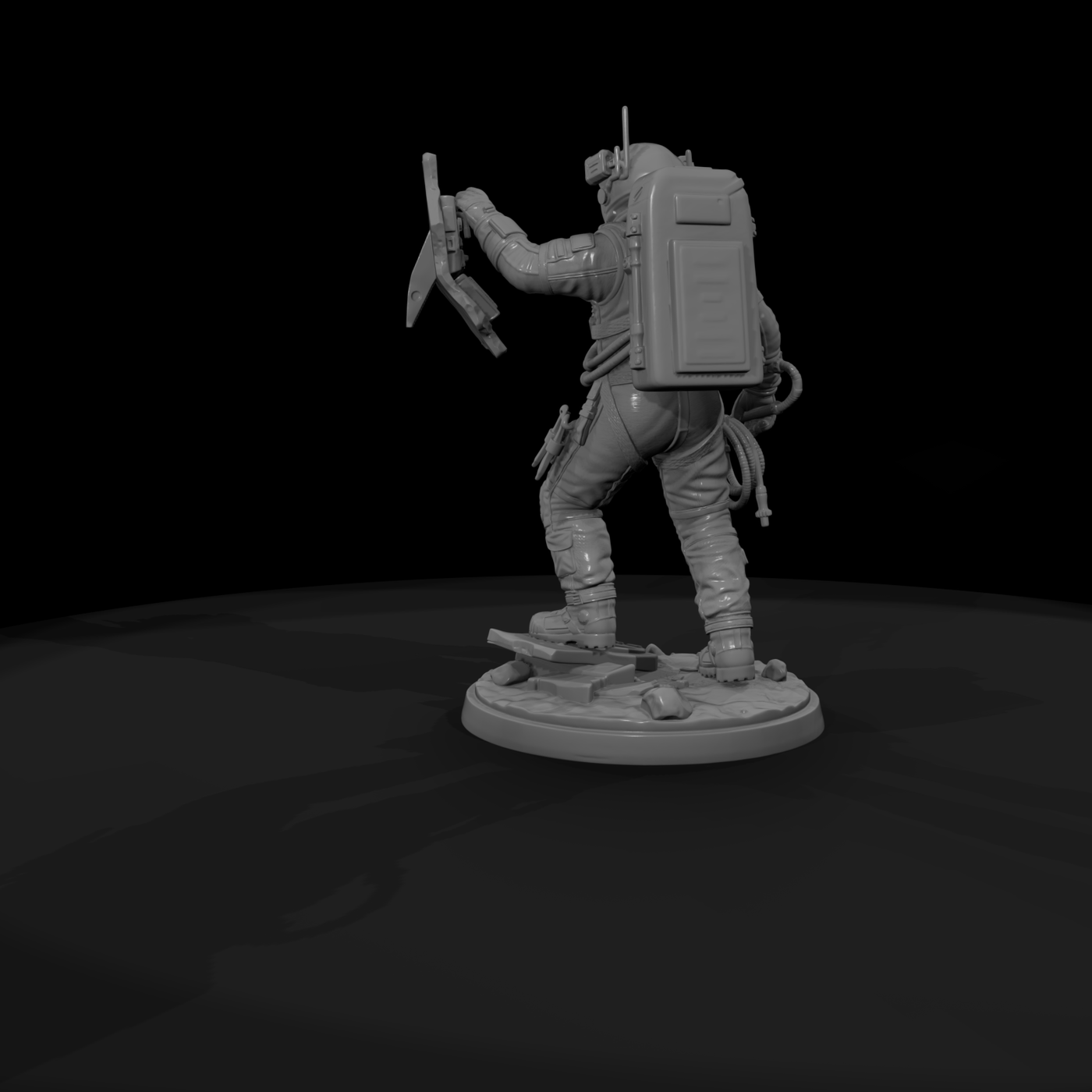 Poparc 0058 Solar Flare Astronaut