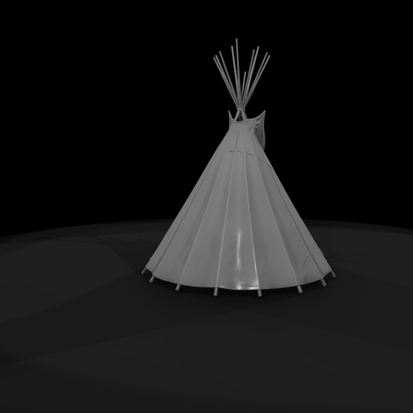 Worn Canvas Tipi