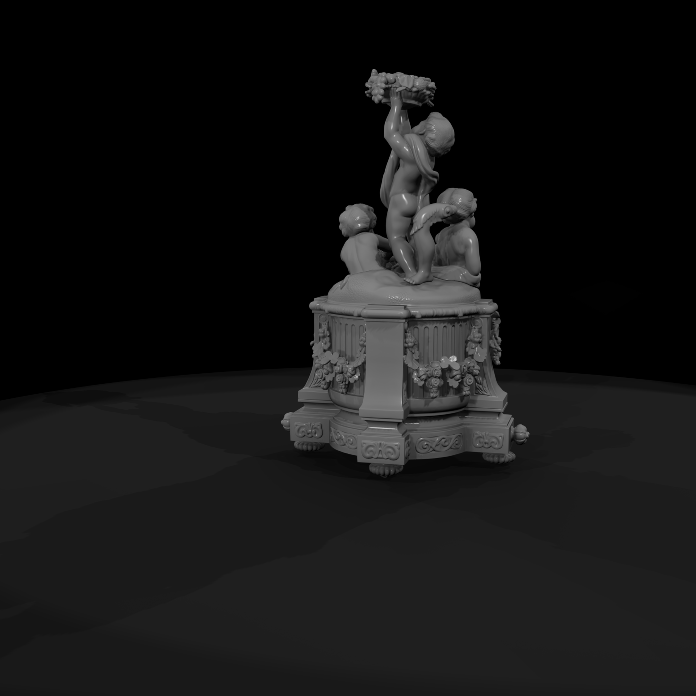 20260612 Gilded Cherub Clock E1A65C9Bb4