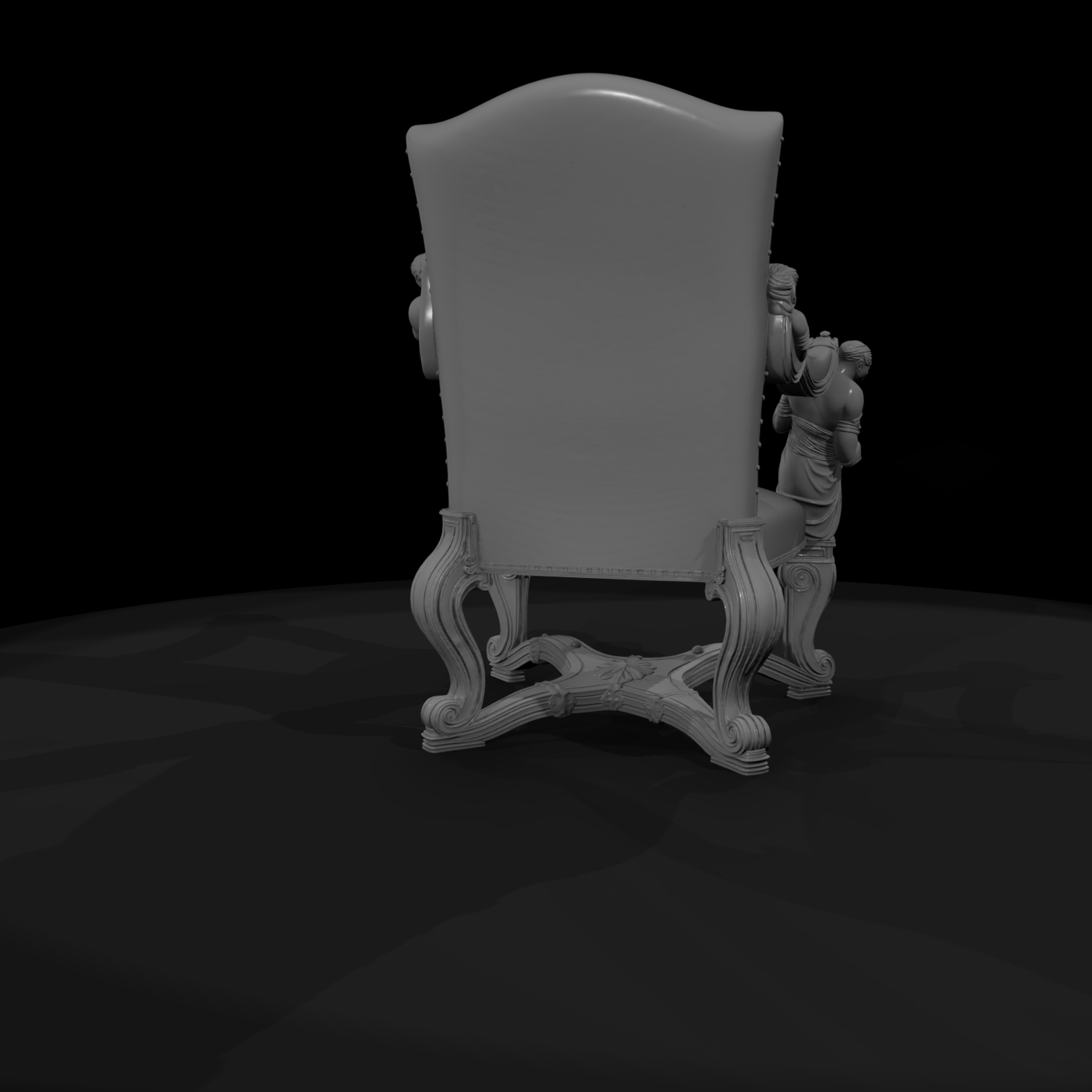 Neoclassical Ornate Armchair