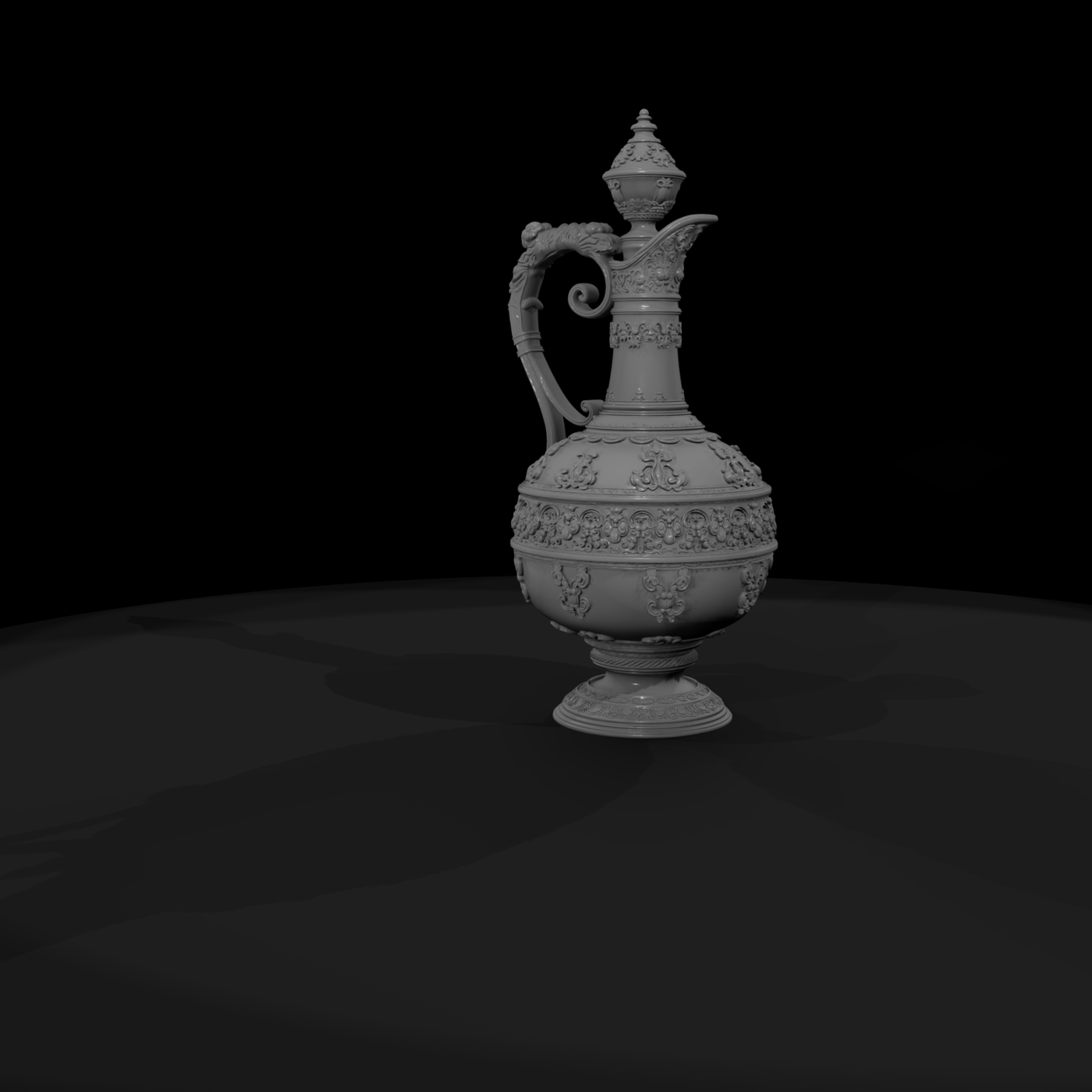 Baroque ornate pitcher ewer decorative vessel