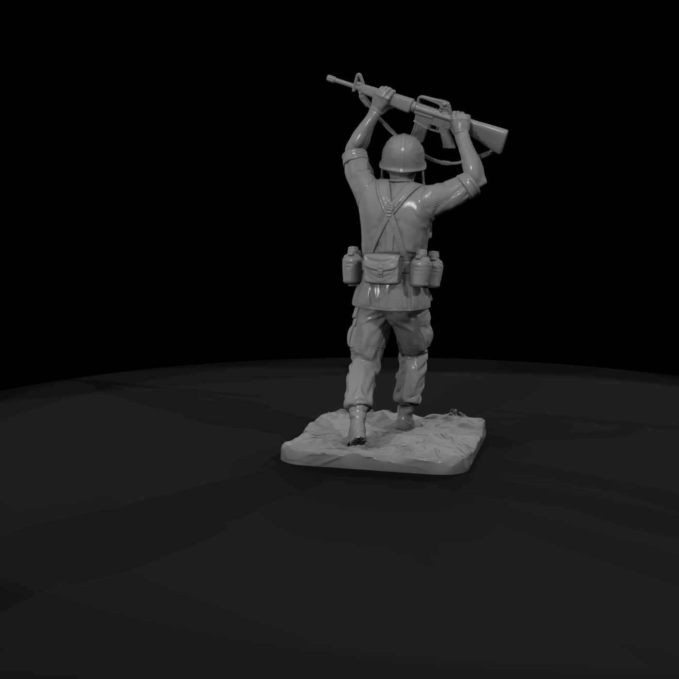 Vnh 021 United States Army Rifleman Paddy Crossing