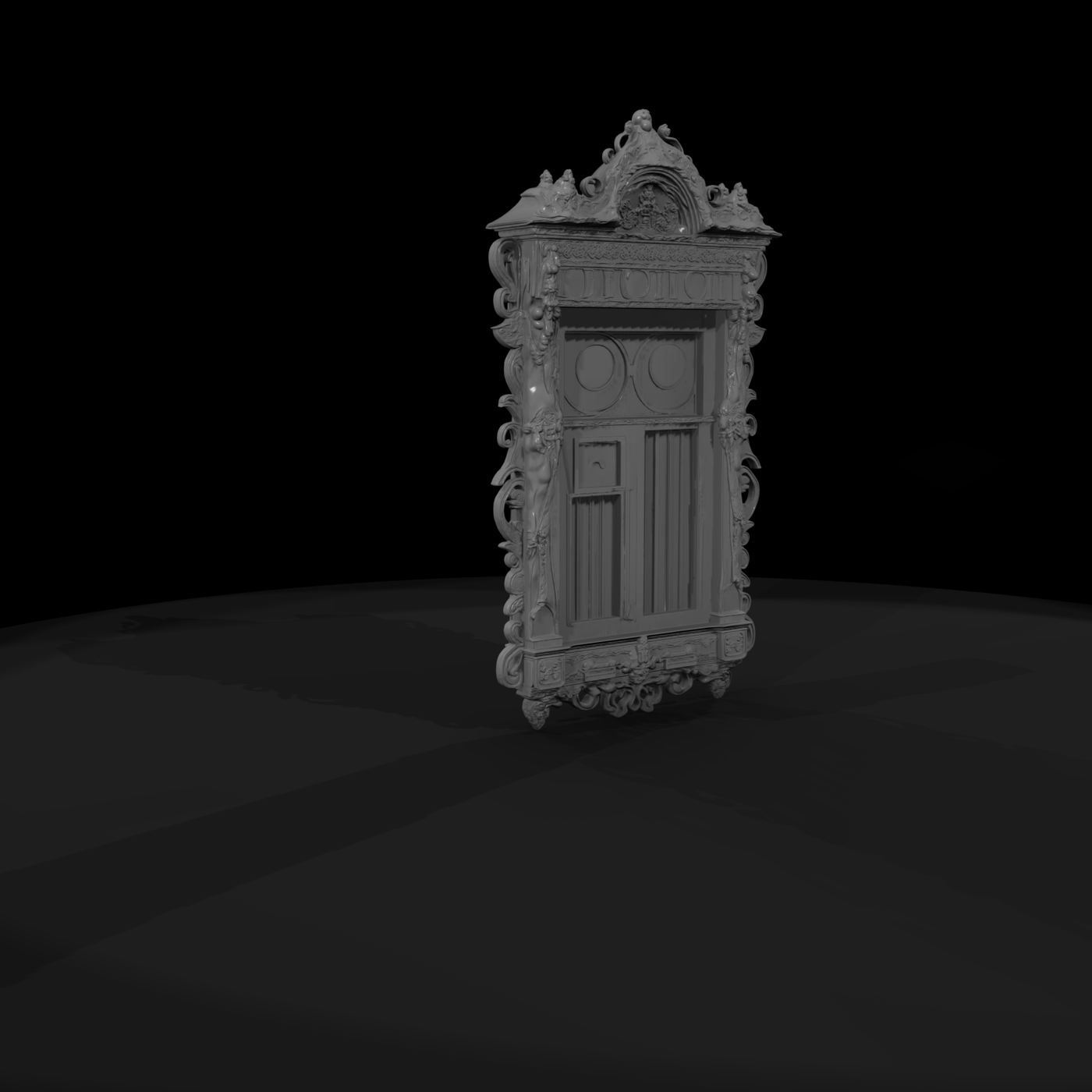 Baroque Carved Window Surround — Accent