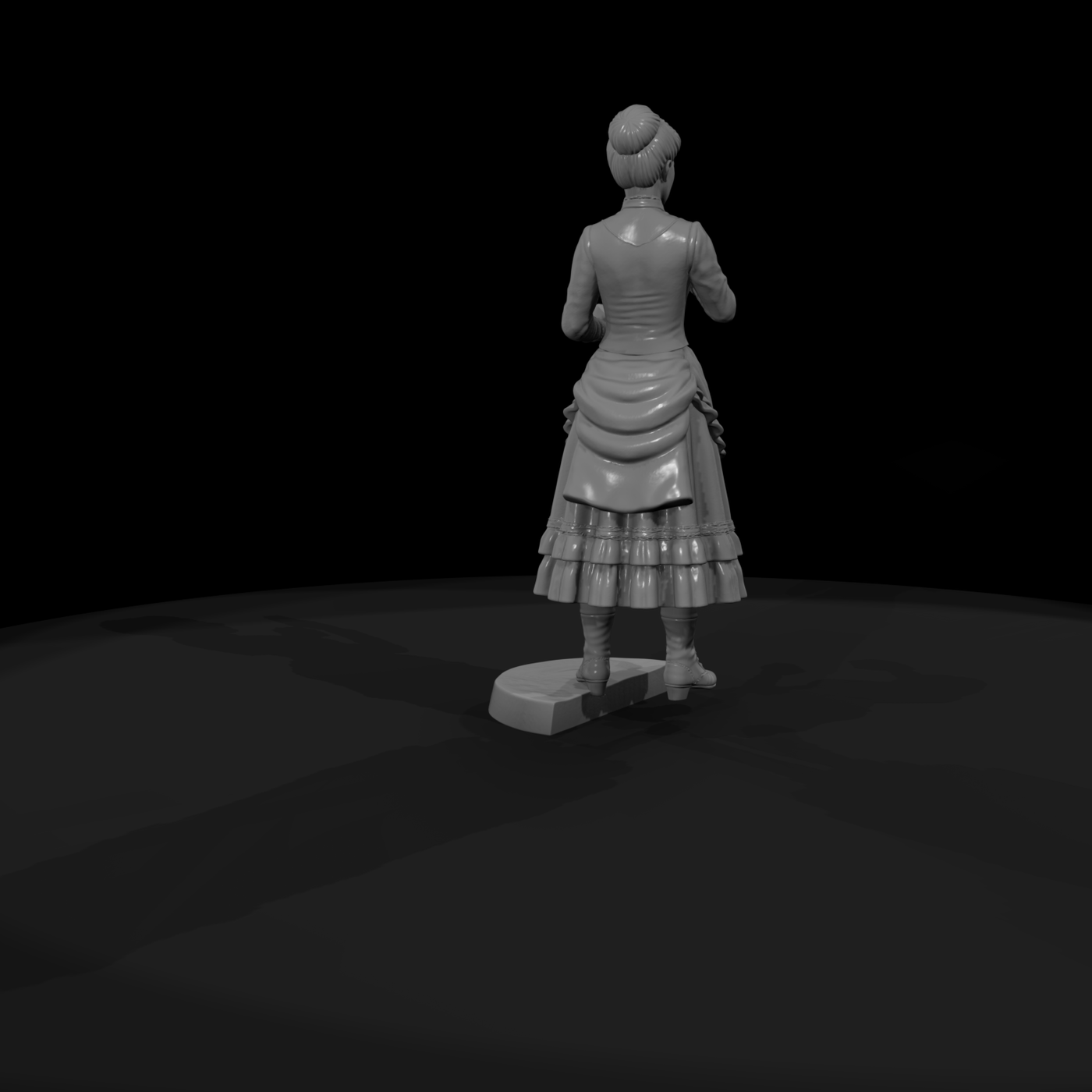 Ww 0217 Townsfolk Saloon Card Girl