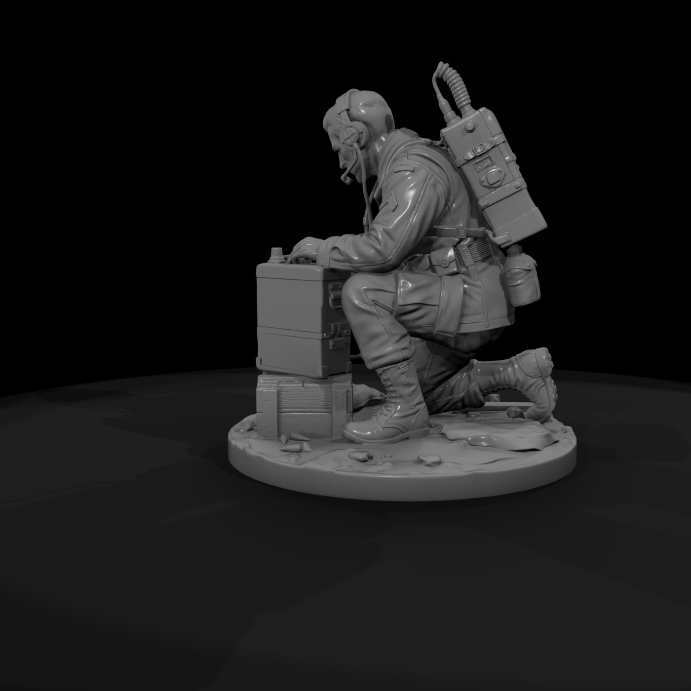 Poparc 0049 Bunker Radio Operator