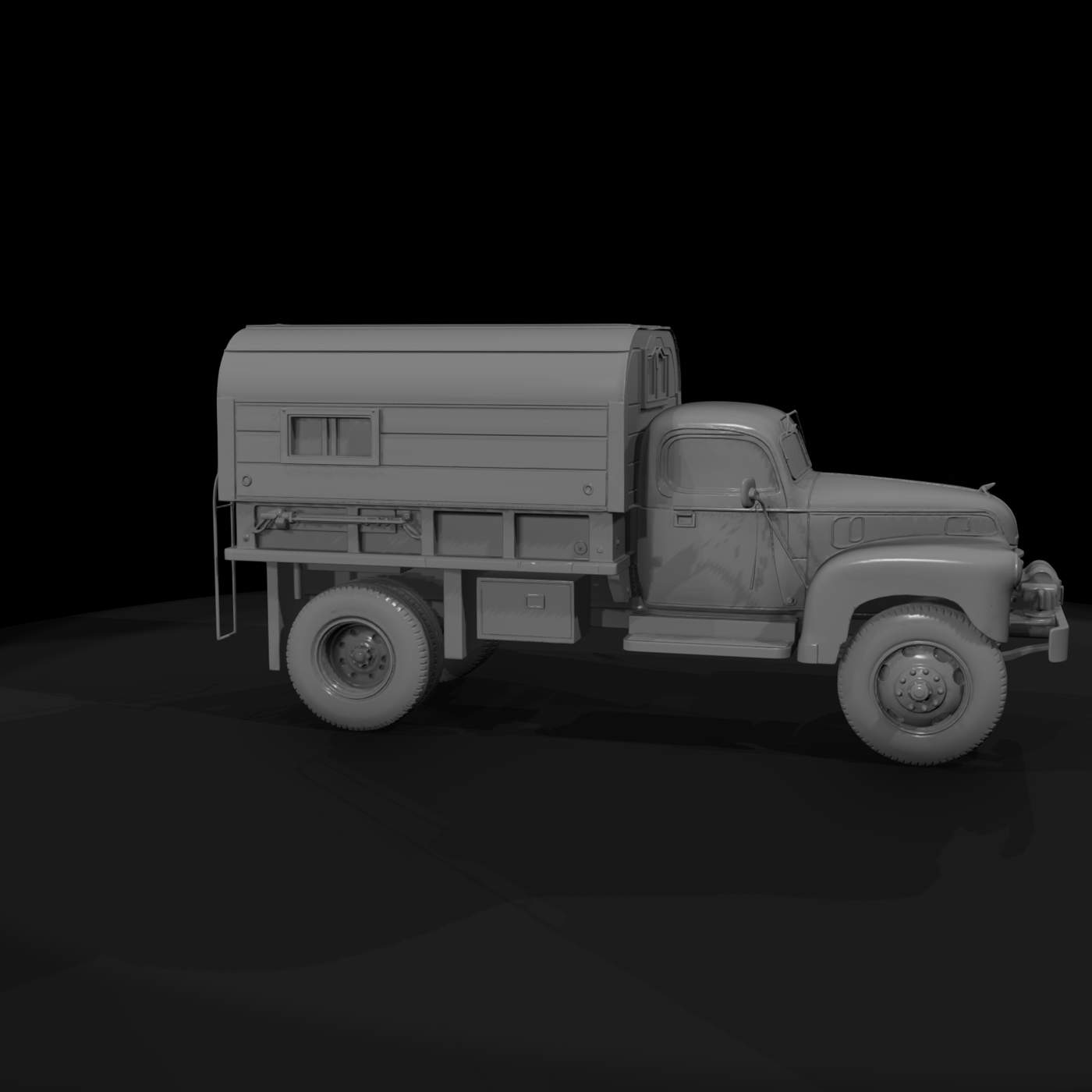 Vintage Camper Pickup