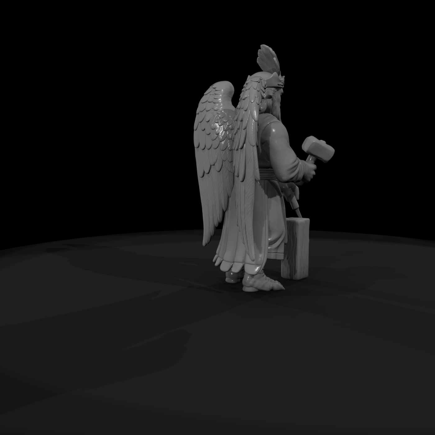 Myth 0392 Mythology Simurgh Miniature Figure