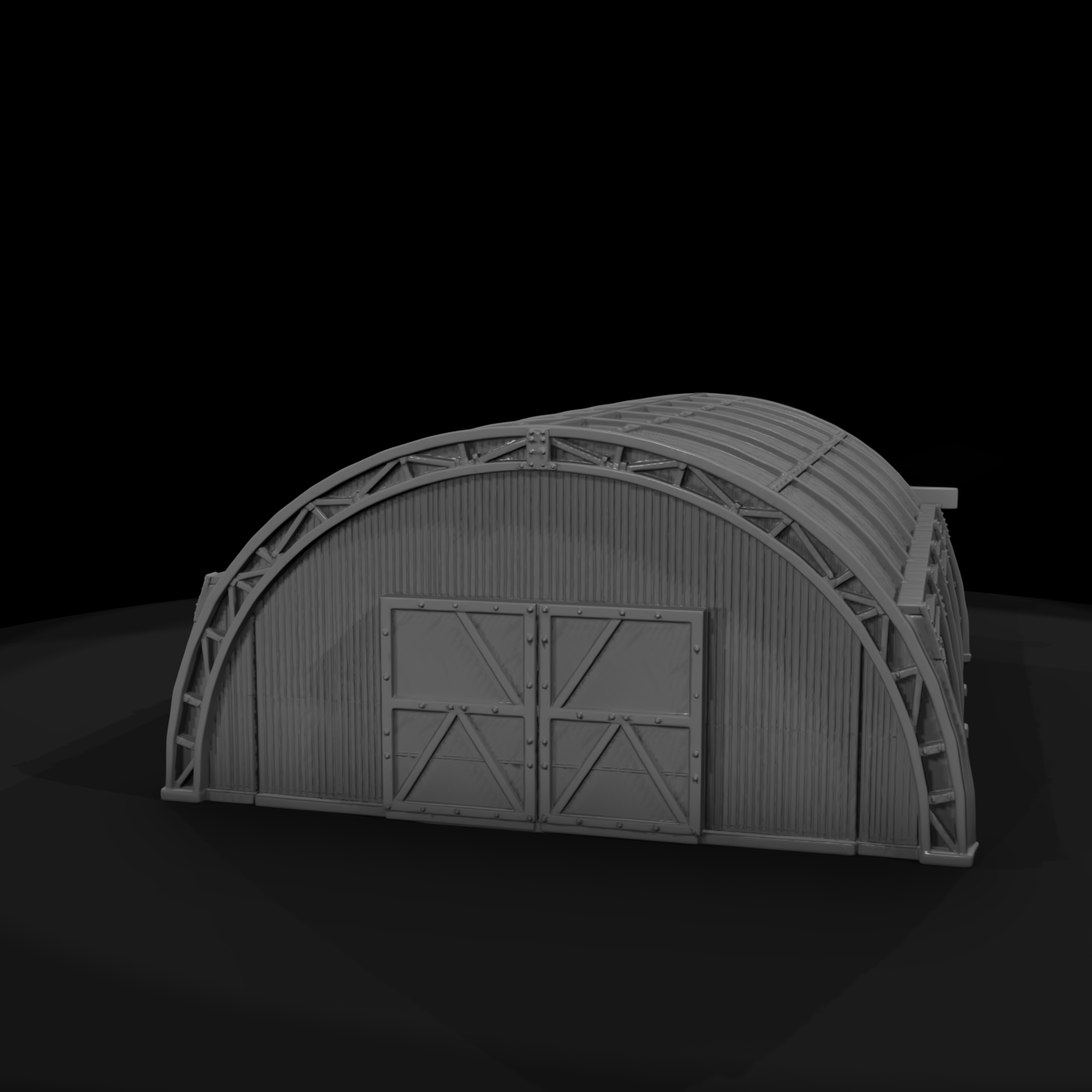 Mil 127 Ww2 England T2 Steel Hangar