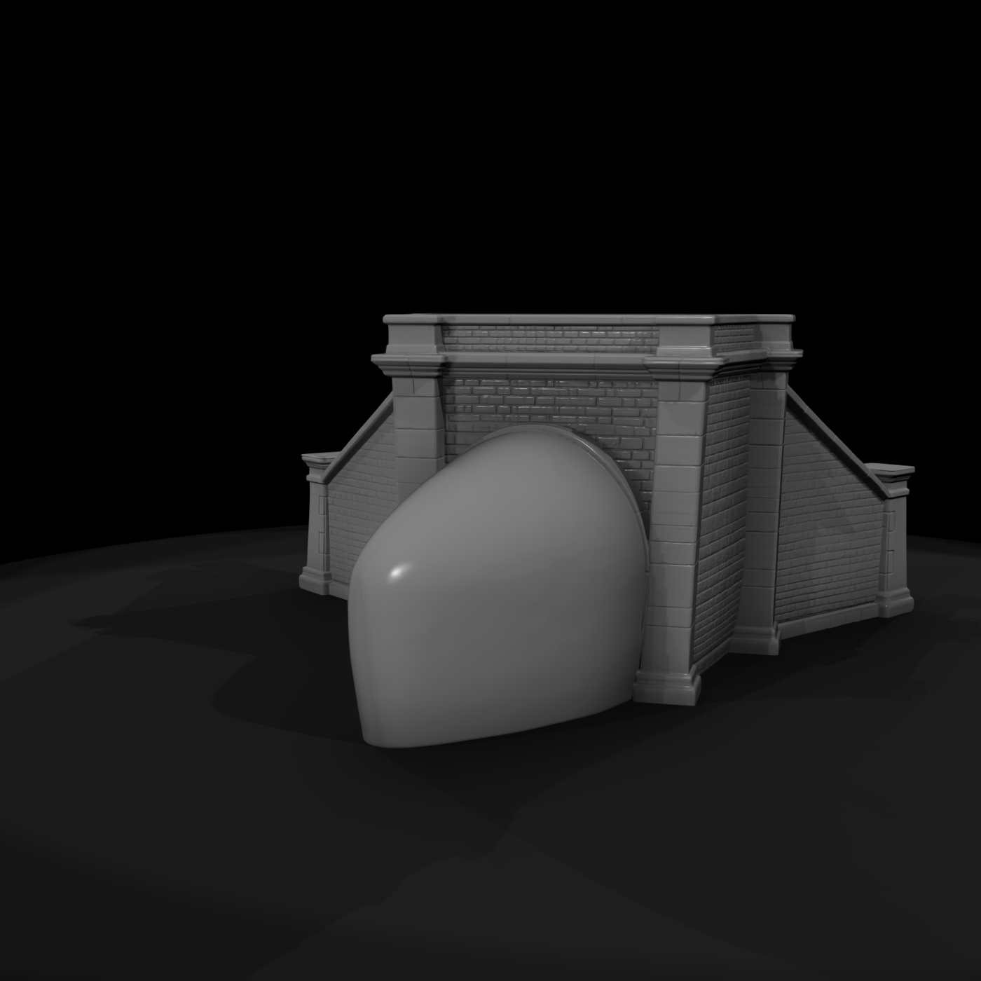 Brick Railway Tunnel Portal