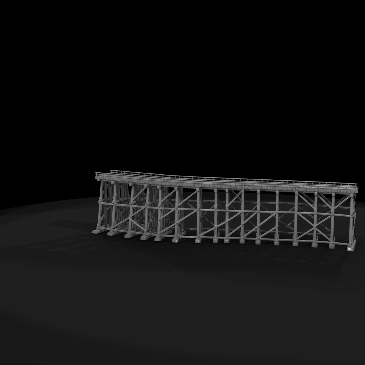 Rrs 016 Bridge Curved Timber Trestle