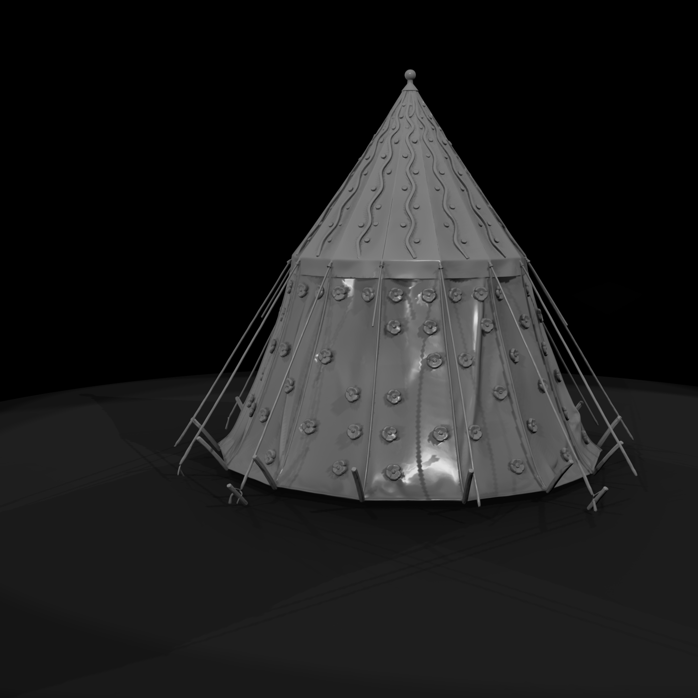20260612 Striped Decorated Pointed Tent C48B56Dcaa