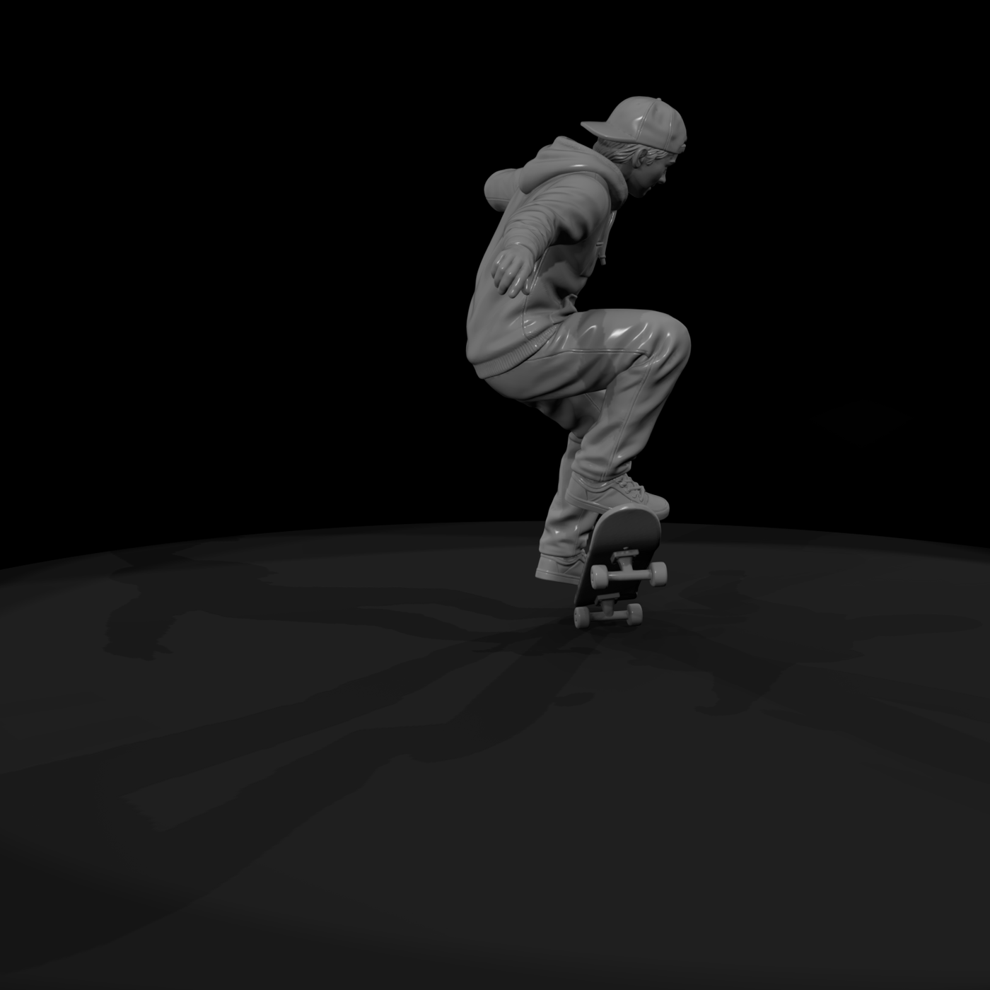 Poparc 0303 Skateboard Street Rider Alternate Pose
