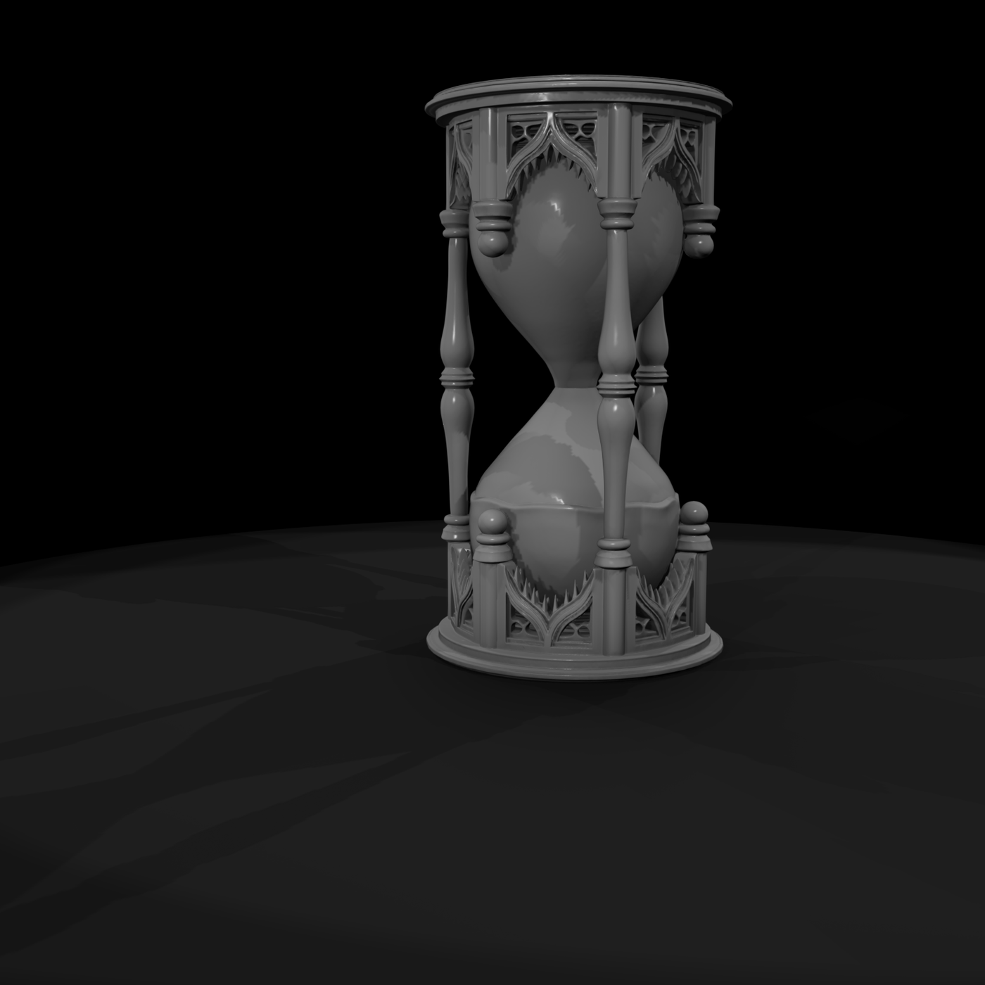 Ornate Gothic Hourglass
