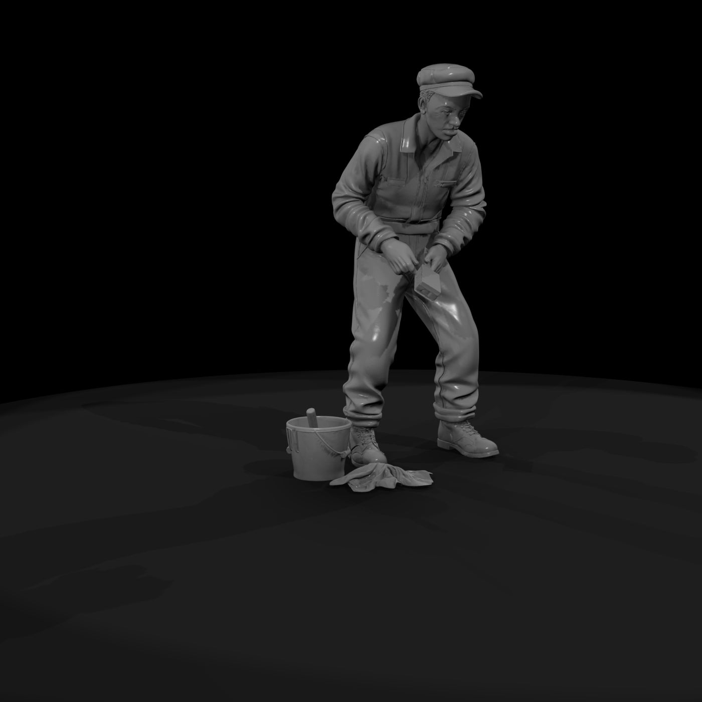 railroad-personnel-locomotive-cleaner