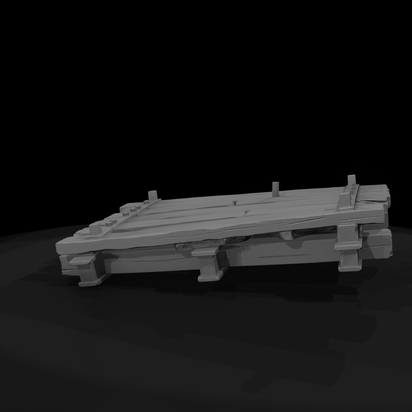 Weathered Dock Section — Pier Platform