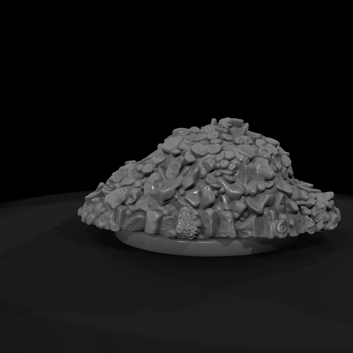 Stylized Crushed Gravel Pile 3D Model Wlhq5Qo2