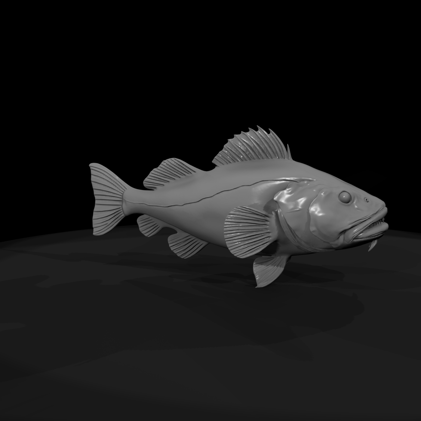 Stylized Deep Sea Predator Fish