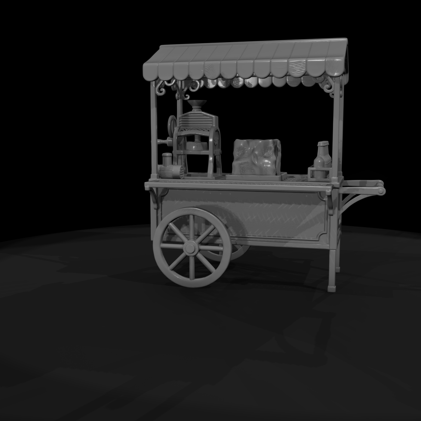 Cir 175 Stall Snow Cone Cart