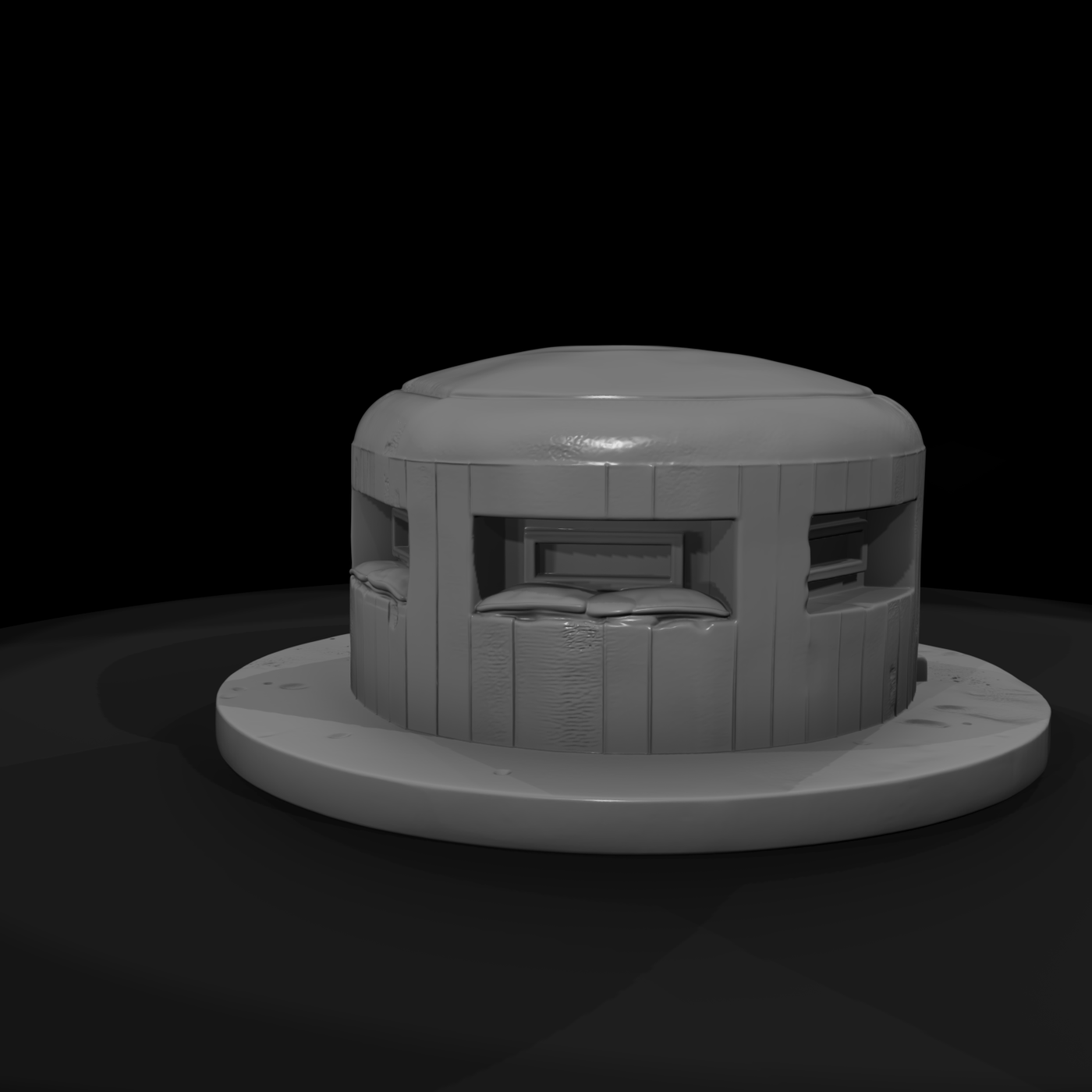 WWII Pacific Reinforced Pillbox