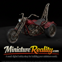Lowrider Trike Rider miniature, three-quarter view — thumbnail 1
