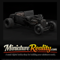 Hot Rod Rat Rod Reaper miniature, three-quarter view — thumbnail 1