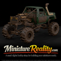 Monster Truck Mud Mammoth miniature, three-quarter view — thumbnail 1